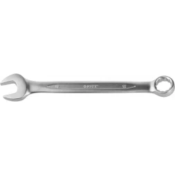 Ключ ЗУБР &quot;ПРОФИ&quot; гаечный комбинированный, Cr-V сталь, хромированный, 19мм 27022-19