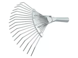 Грабли веерные 18 зубьев без черенка оцинкованные круглый зуб  СИБРТЕХ Россия 61780