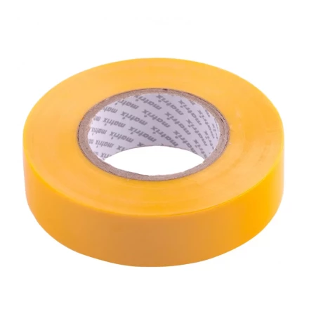 Изолента ПВХ 19 мм х 20 м желтая 150 мкм Matrix 88780 купить в Ханты-Мансийске