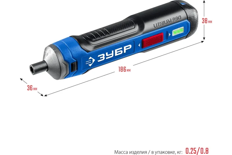 ЗУБР ZUBR GO 4 Vmax, аккумуляторная отвертка, кейс, 33 биты, Профессионал (PSD-4S) купить в Ханты-Мансийске