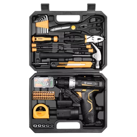 Дрель аккумуляторная DEKO GCD12DU3, 063-4133 + набор 104 инструмента купить в Ханты-Мансийске