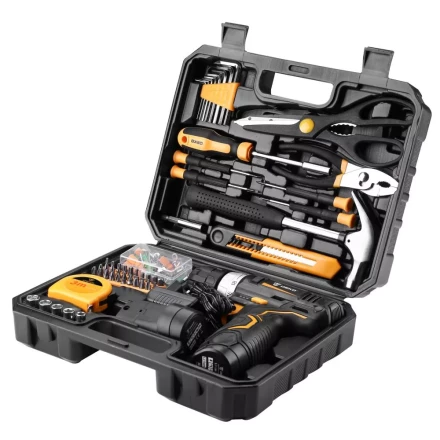 Дрель аккумуляторная DEKO GCD12DU3, 063-4133 + набор 104 инструмента купить в Ханты-Мансийске