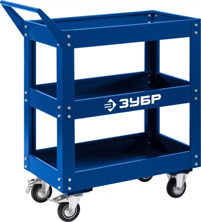ЗУБР 820 х 405 х 955 мм, инструментальная тележка с 3 полками, Профессионал (38913) купить в Ханты-Мансийске
