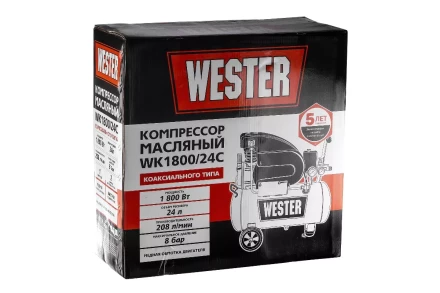 Поршневой масляный компрессор WESTER WK1800/24C купить в Ханты-Мансийске