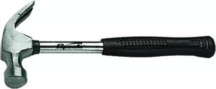 Молоток-гвоздодер 450 г боек 27 мм металлическая трубчатая обрезиненная рукоятка SPARTA 104405 купить в Ханты-Мансийске