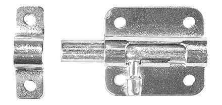Задвижка накладная для окон и мебели &quot;ШП-10 БЦ&quot;, цвет белый/цинк, 30мм 37741-30 купить в Ханты-Мансийске