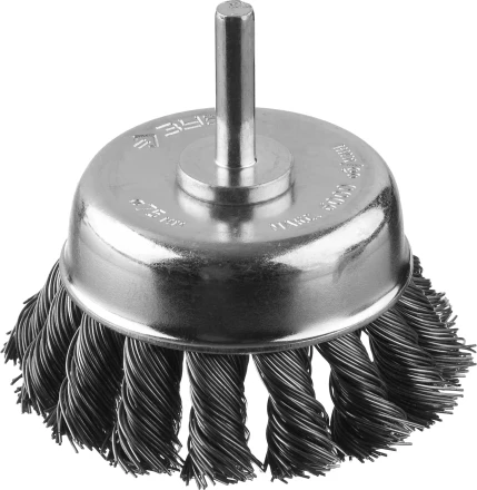 ЗУБР &quot;ПРОФЕССИОНАЛ&quot;. Щетка чашечная для дрели, жгутированная стальная проволока 0,5мм, 75мм 35255-075_z02 купить в Ханты-Мансийске