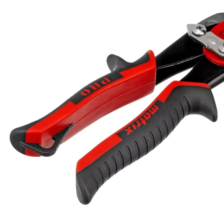 Ножницы по металлу Matrix, 250 мм, левый рез, сталь CRMO, двухкомпонентные рукоятки, PRO 78326 купить в Ханты-Мансийске