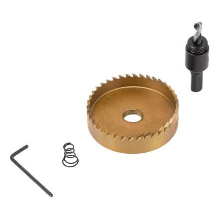 Коронка по металлу HSS, 68 мм, нитридтитановое покрытие Denzel 724122 купить в Ханты-Мансийске