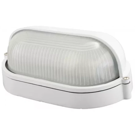 Светильник уличный СВЕТОЗАР влагозащищенный с верхним защитным кожухом, овал, цвет белый, 60Вт SV-57211-W купить в Ханты-Мансийске