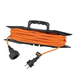 Удлинитель-шнур силовой Denzel Garden Series, ПВС, 20м, 1 розетка 3 x 1,5 мм, 3 м 37408