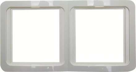 Панель СВЕТОЗАР "ГАММА" двойная вертикальная, цвет бежевый SV-54147-B купить в Ханты-Мансийске