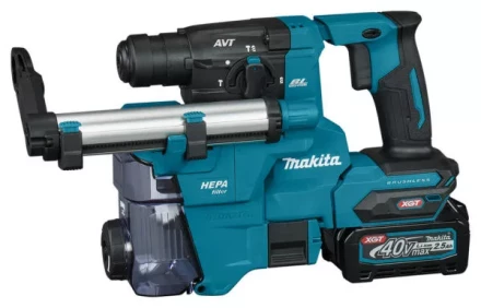 Аккумуляторный 40V перфоратор c пылеудалением Makita HR010GD201 (2АКБ 2,5Ач, ЗУ) купить в Ханты-Мансийске