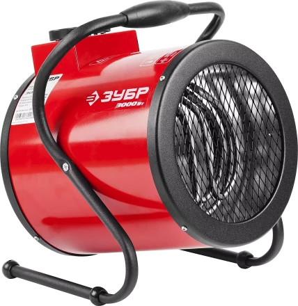 Пушка ЗУБР "МАСТЕР" "круглая" тепловая электрическая, гладкий нерж ТЭН, 3/1,5 кВт, 220В ЗТП-3000_М2 купить в Ханты-Мансийске