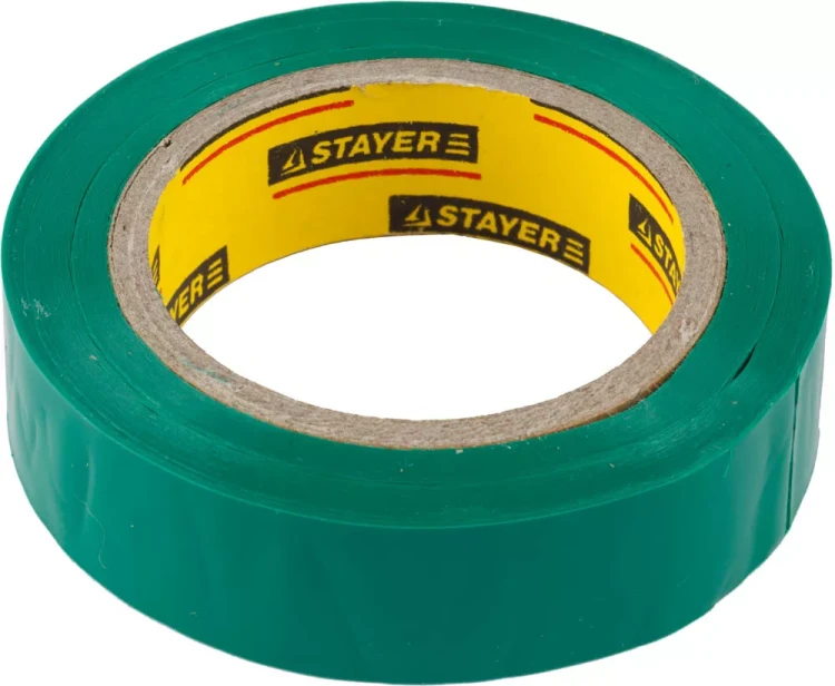 Изолента, STAYER Master 12291-G-15-10, ПВХ, 5000 В, 15мм х 10м, зеленая 12291-G-15-10 купить в Ханты-Мансийске