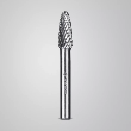 Зубр Твердосплавная борфреза F - парабола с закругленным углом, 8 х 20 мм, радиус 2.0 мм (28805-8-20) купить в Ханты-Мансийске