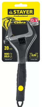 Ключ разводной COBRA, 200 / 39 мм, STAYER 27264-20 купить в Ханты-Мансийске