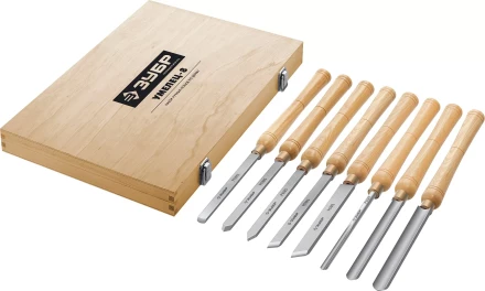 ЗУБР УМЕЛЕЦ-8, 8 шт, Р6М5, набор ручных резцов по дереву, Профессионал (18374) купить в Ханты-Мансийске