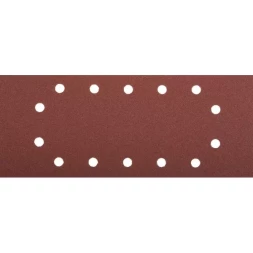 Лист шлифовальный ЗУБР "МАСТЕР", 14 отверстий, для ПШМ на зажимах, Р80, 115х280мм, 5шт 35594-080