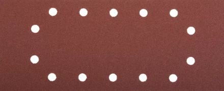 Лист шлифовальный ЗУБР &quot;МАСТЕР&quot;, 14 отверстий, для ПШМ на зажимах, Р80, 115х280мм, 5шт 35594-080 купить в Ханты-Мансийске