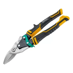 Ножницы по металлу Denzel 78371, 270 мм, прямой и правый рез, сталь-СrMo, трехкомпонентные рукоятки