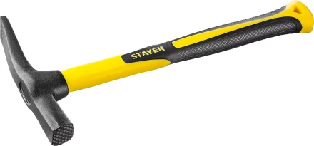 Молоток-кирочка КАМЕНЩИКА Fiberglass 600г с фиберглассовой рукояткой, STAYER Professional 20161 20161 купить в Ханты-Мансийске