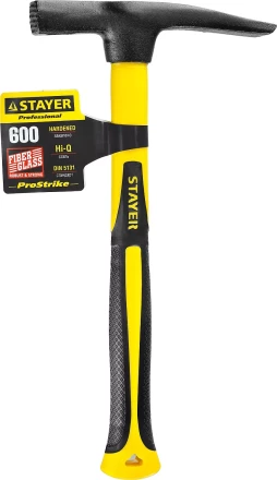Молоток-кирочка КАМЕНЩИКА Fiberglass 600г с фиберглассовой рукояткой, STAYER Professional 20161 20161 купить в Ханты-Мансийске