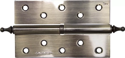 Петля дверная разъемная ЗУБР &quot;ЭКСПЕРТ&quot;, 1 подшипник, цвет ст. латунь (AB), левая, с крепежом, 125х75х2,5мм,2шт 37605-125-5L купить в Ханты-Мансийске