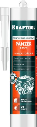 Герметик силиконовый KRAFTOOL красный, температуростойкий (от -62 С до 275 С), 300мл 41259-4 купить в Ханты-Мансийске
