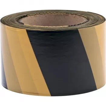 Лента сигнальная 75 мм х 200 м черно-желтая СИБРТЕХ/Россия 89034 купить в Ханты-Мансийске