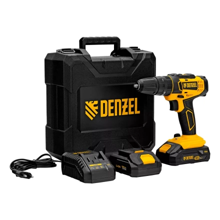 Дрель-шуруповерт аккумуляторная ударная Denzel CID-18-02BM, Li-Ion, 18 В, 2 акк. 26135 купить в Ханты-Мансийске