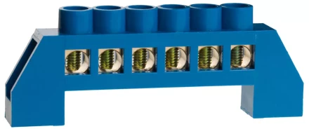 Шина СВЕТОЗАР нулевая, в изоляц оболочке, 6х9мм, 6 полюсов, макс. ток 100А 49805-06 купить в Ханты-Мансийске