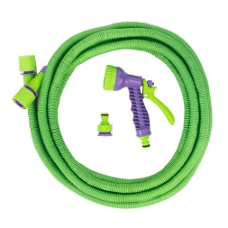 Набор поливочный Palisad 67690, шланг 5-15 м, пистолет 7 реж., с быстросъемным соединителем