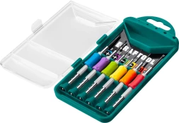 Набор Precision-6: часовые отвертки для особо точных работ, металлическая рукоятка с противоскользящей накладкой, жало из специальной стали SNCM8660. 25679