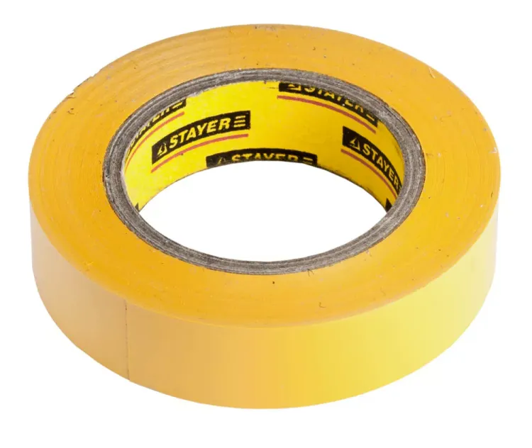 Изолента, STAYER Profi 12292-Y-15-10, ПВХ, на карточке, 15 мм х 10 м х 0,18мм, желтая 12292-Y-15-10 купить в Ханты-Мансийске