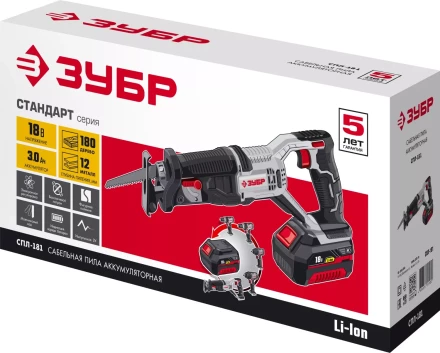 Пила сабельная аккумуляторная СПЛ-181 серия СТАНДАРТ купить в Ханты-Мансийске