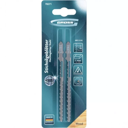Полотна для электролобзика по дереву 2 шт 3182 GROSS 78271 купить в Ханты-Мансийске