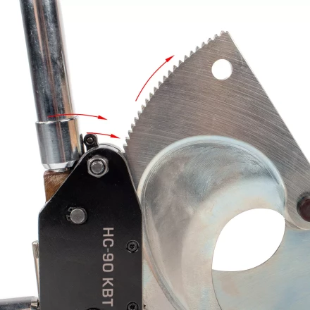 Секторные ножницы КВТ НС-90 для резки бронированных кабелей до 90 мм (84392) купить в Ханты-Мансийске