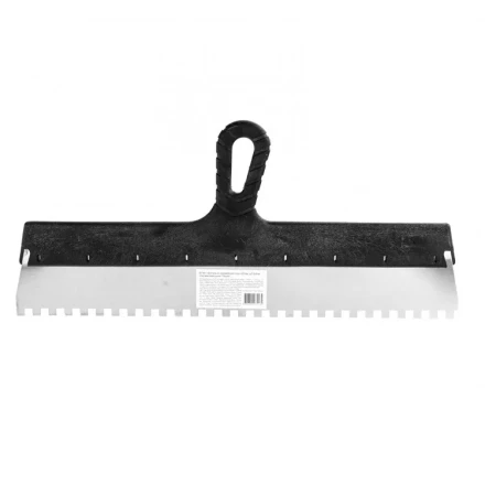 Шпатель из нержавеющей стали 450 мм зуб 8 х 8 мм пластмассовая ручка 85146 купить в Ханты-Мансийске