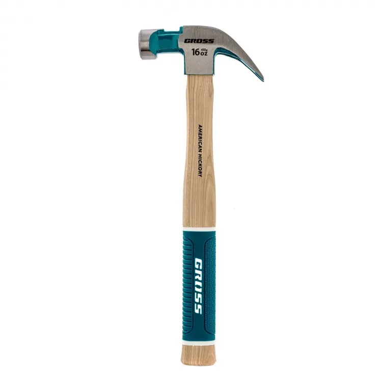 Молоток-гвоздодер с магнитом GROSS AMERICAN HICKORY 450 г угол 45 обрезиненная рукоятка 10415 купить в Ханты-Мансийске