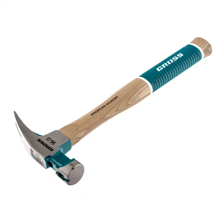 Молоток-гвоздодер с магнитом GROSS AMERICAN HICKORY 450 г угол 45 обрезиненная рукоятка 10415 купить в Ханты-Мансийске