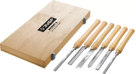 ЗУБР Эксперт-6, 6 предм., набор ручных резцов по дереву, Профессионал (18370) купить в Ханты-Мансийске