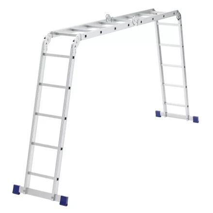 Лестница шарнирная алюминиевая 2х4 ступени + 2х5 ступеней Сибртех 97884 купить в Ханты-Мансийске