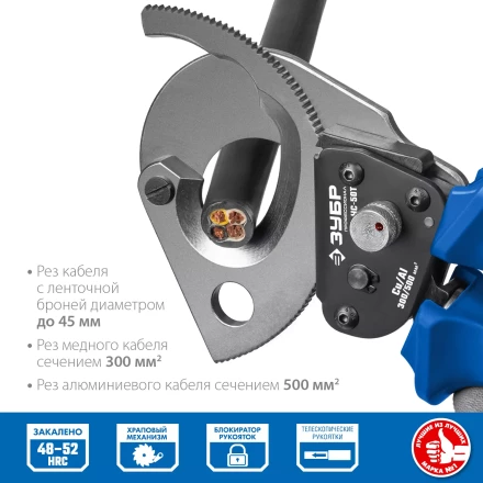 ЗУБР НС-50T, d 50 мм, секторные ножницы, Профессионал (23351-50) купить в Ханты-Мансийске
