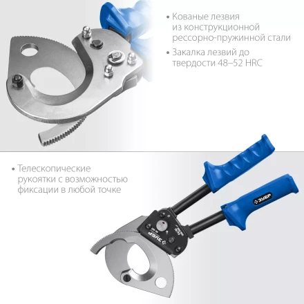 ЗУБР НС-50T, d 50 мм, секторные ножницы, Профессионал (23351-50) купить в Ханты-Мансийске