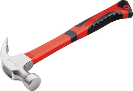 Молоток-гвоздодер 450 г боек 27 мм фибергласовая обрезиненная рукоятка MATRIX 10450 купить в Ханты-Мансийске