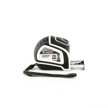 Рулетка Autostop 5 м х 25 мм двухкомпонентный корпус автоматическая фиксация MATRIX 32552 купить в Ханты-Мансийске