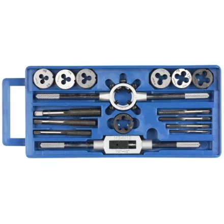 Набор ЗУБР &quot;МАСТЕР&quot; с металлореж. инстр., метчики однопроходные и плашки М3-М12, оснастка - в пластиковом боксе, 16пред. 28122-H16 купить в Ханты-Мансийске