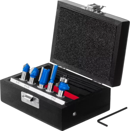 ЗУБР 5 шт, набор профильных фрез по дереву, Профессионал (28795-H5) купить в Ханты-Мансийске