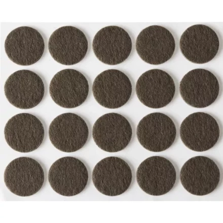 Накладки STAYER "COMFORT" на мебельные ножки, самоклеящиеся, фетровые, коричневые, круглые - диаметр 16 мм, 20 шт 40910-16 купить в Ханты-Мансийске
